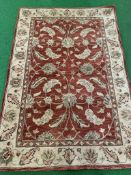 Silk and wool oriental rug