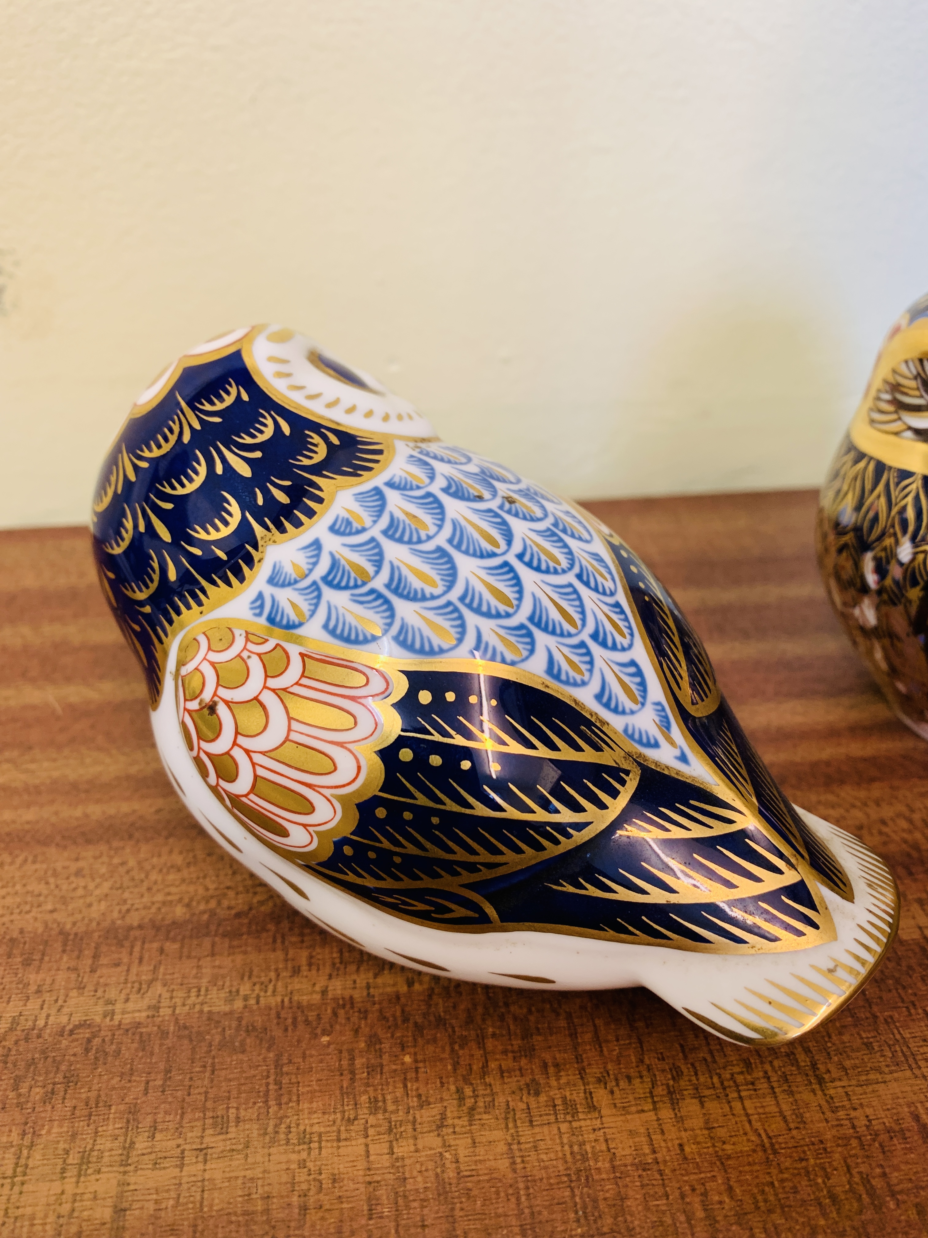 Two Royal Crown Derby owls - Image 4 of 4