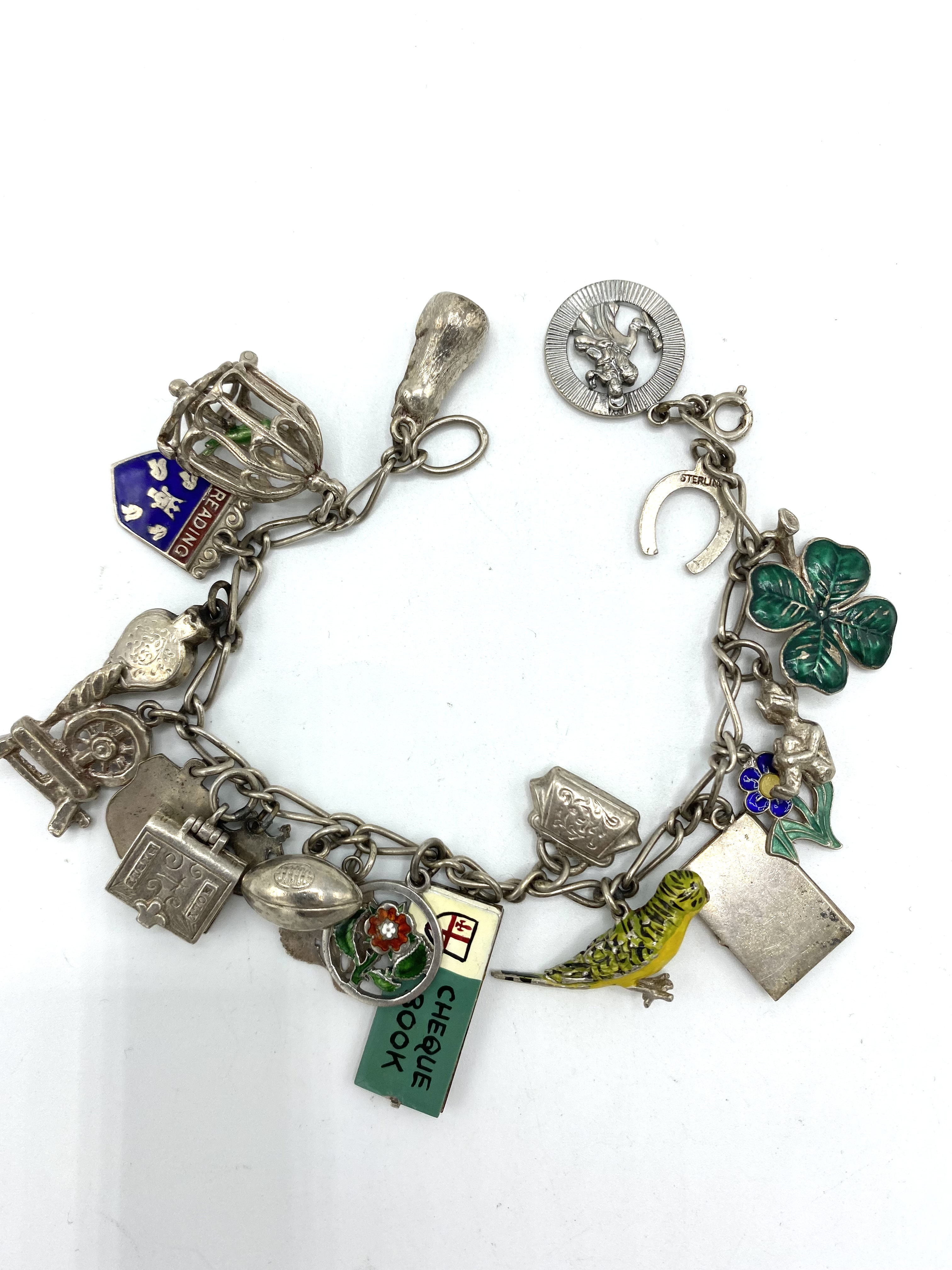 Silver charm bracelet - Image 4 of 4