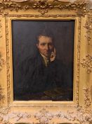 Gilt framed oil on board