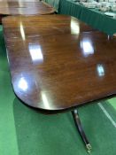 Mahogany extending dining table