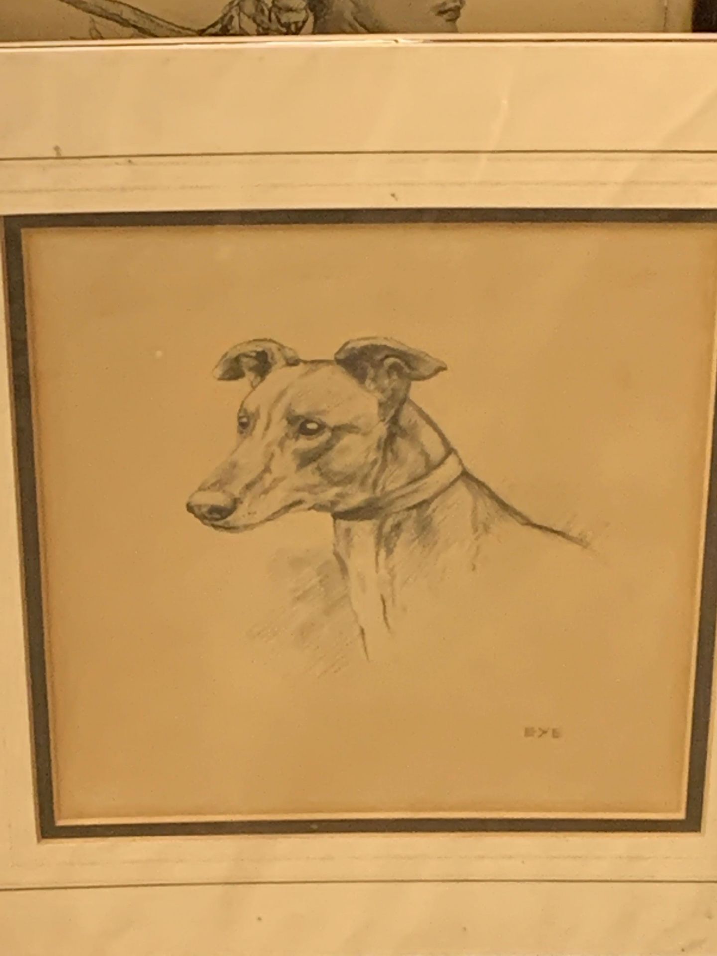 Two prints by C W Allen, Capri and a print of a greyhound's head - Image 3 of 3