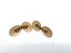 Pair of rose gold cufflinks