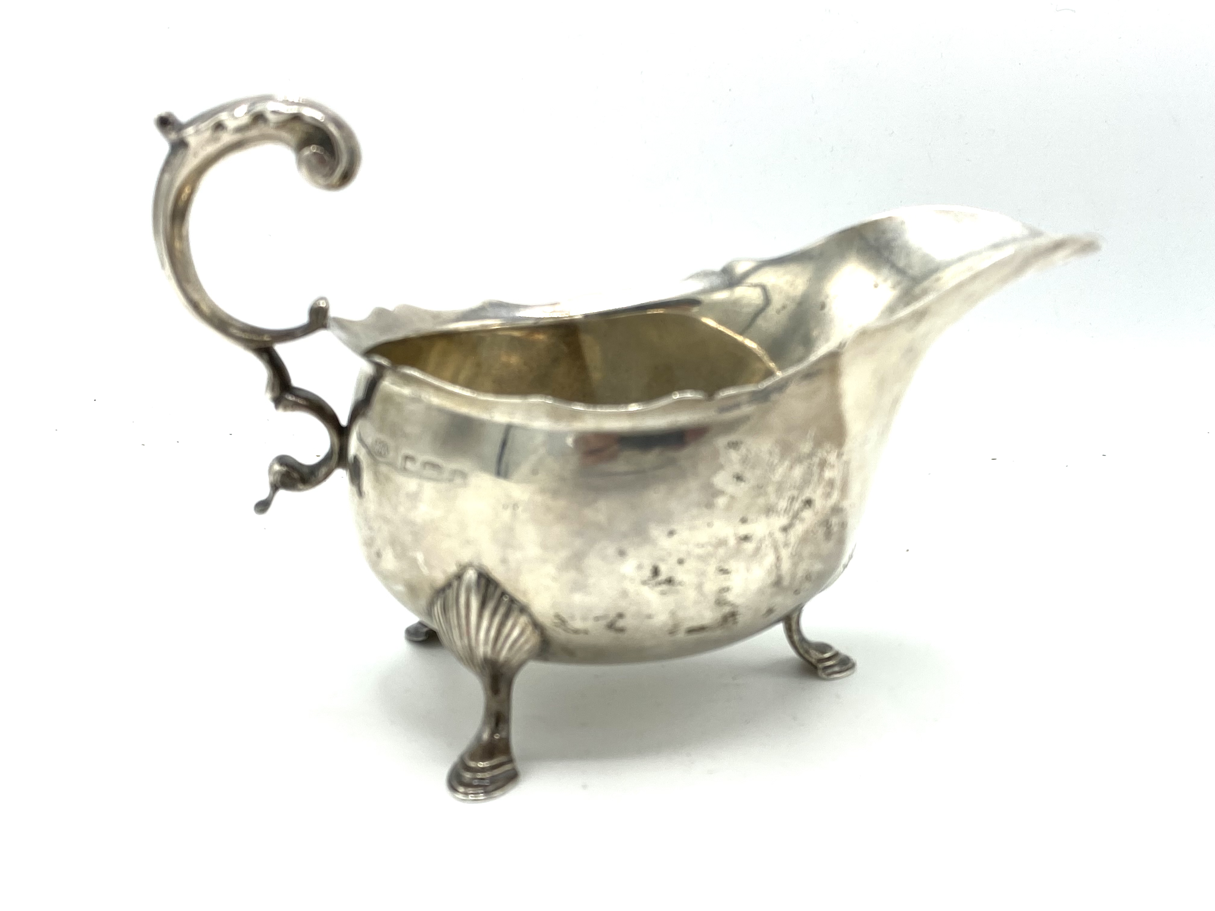 Silver sauce boat, 1951 by William Aitkin & Son
