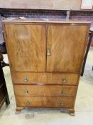 Mahogany two door cupboard