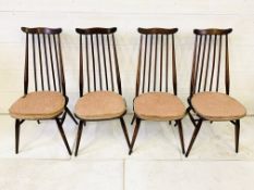 Set of four Ercol dining chairs