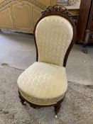 Mahogany upholstered chair