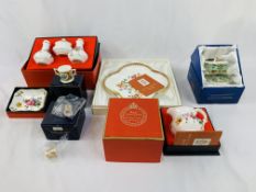 Six items of boxed Royal Crown Derby