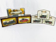 A collection of toy cars