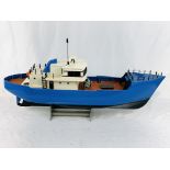 Wooden model trawler