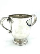 Silver twin handled trophy cup, Charles & Richard Comyns,1922
