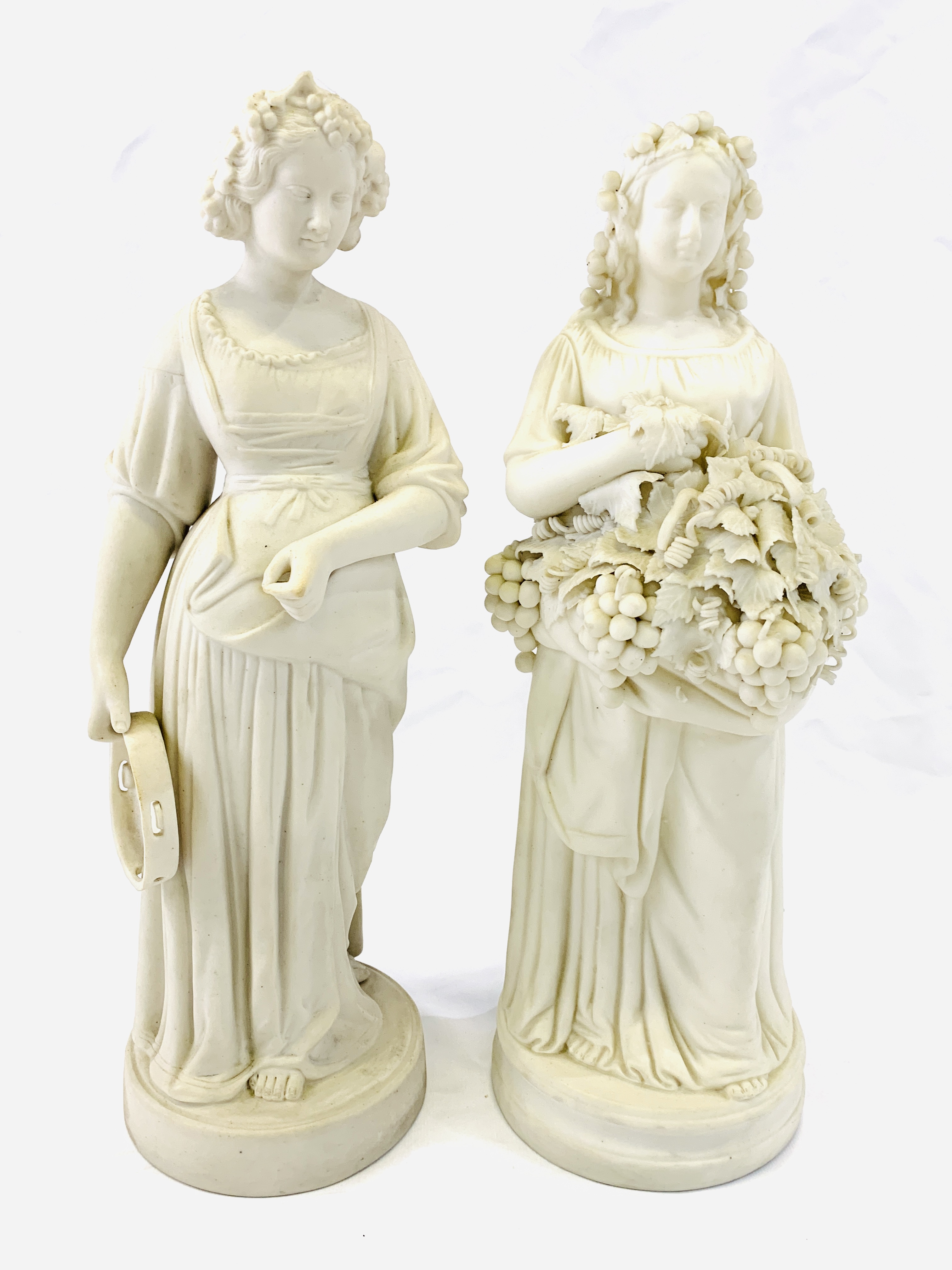 Two parian ware figures of ladies