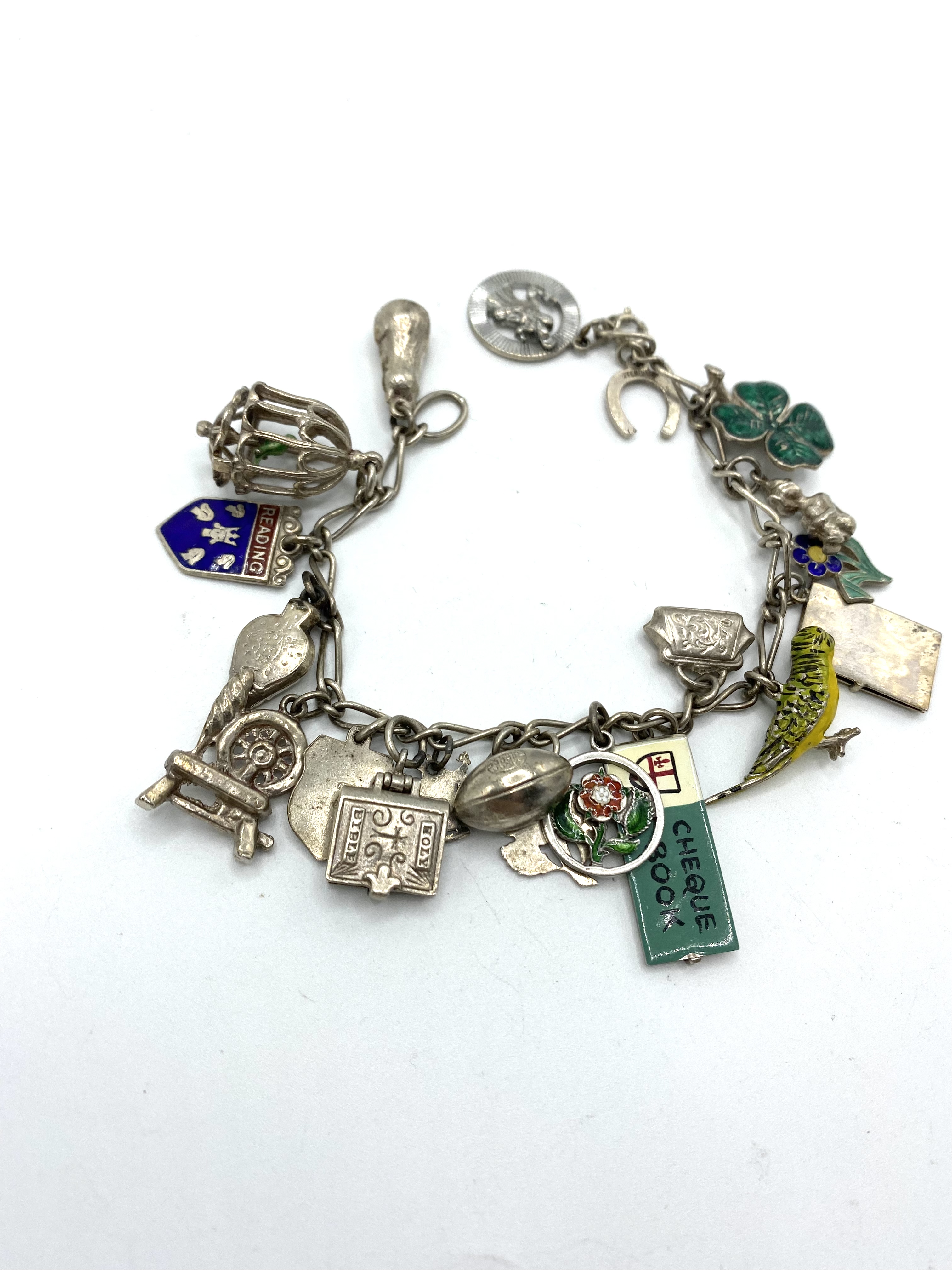 Silver charm bracelet - Image 3 of 4