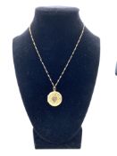 9ct Gold locket and chain