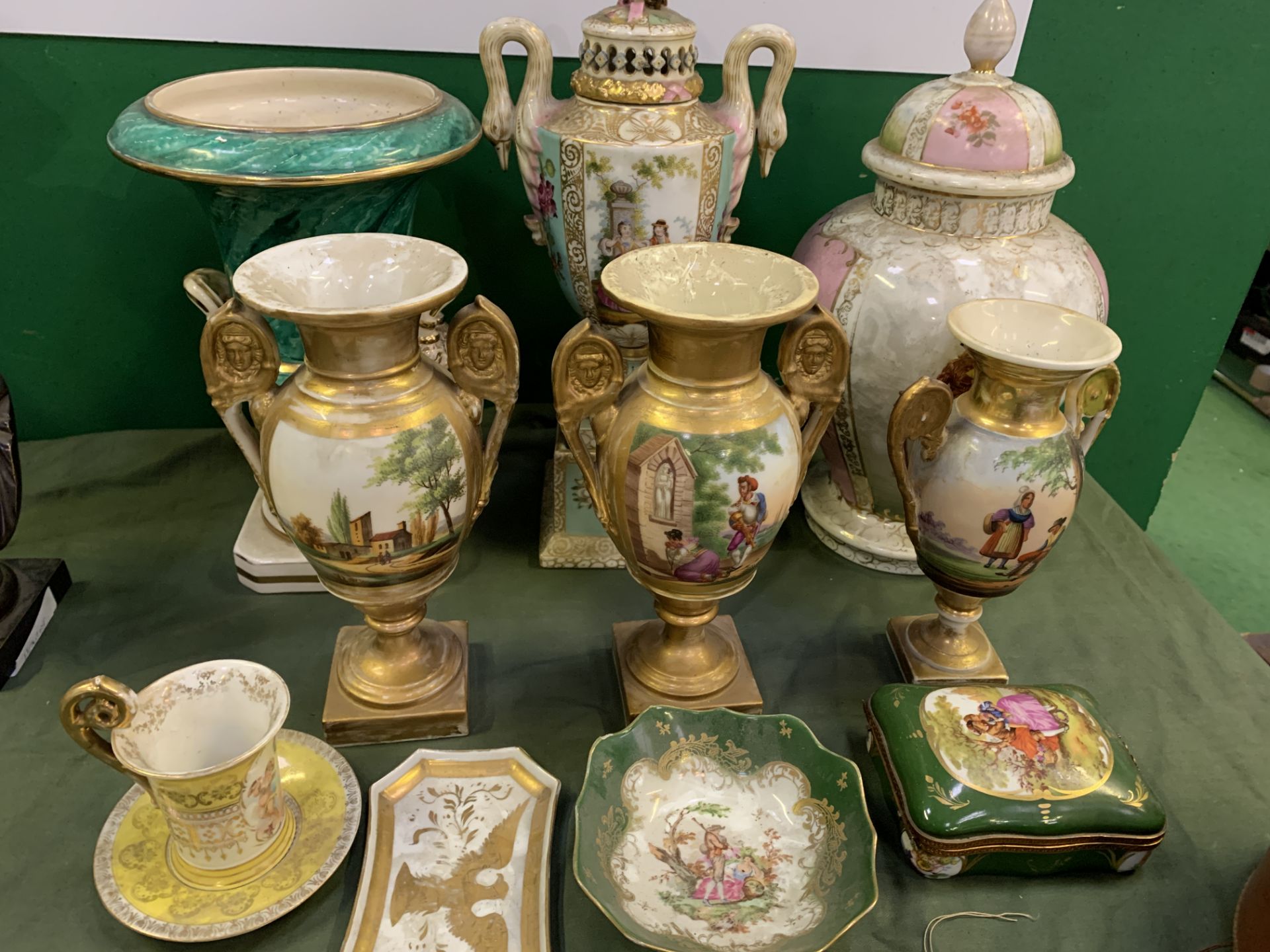 A collection of continental porcelain