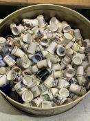 Collection of porcelain thimbles. Estimate £20-30