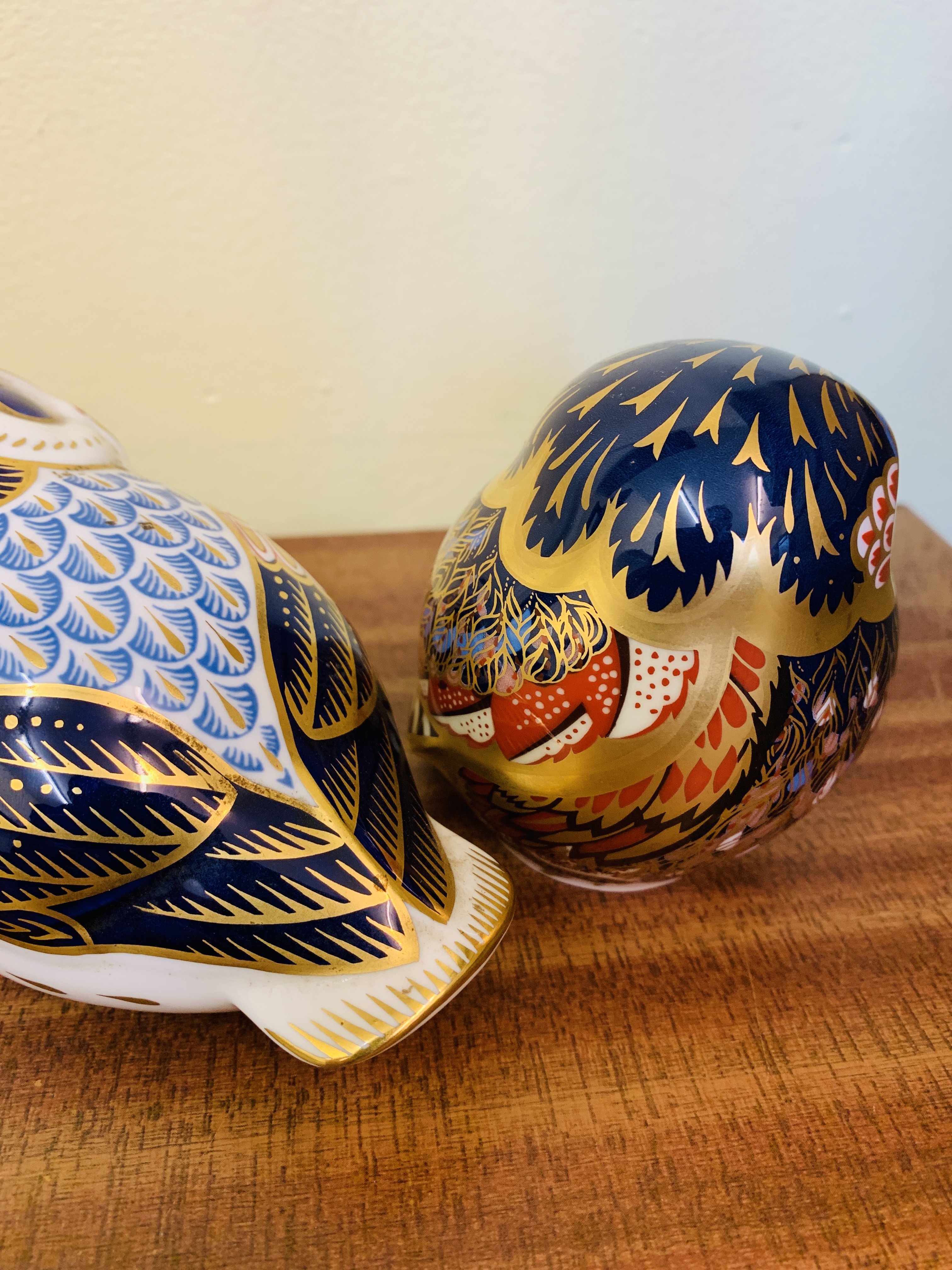 Two Royal Crown Derby owls - Image 3 of 4