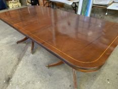 Mahogany extending dining table