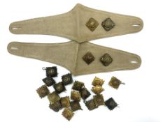 Collection of British Army Officers' epaulette badges or "pips"