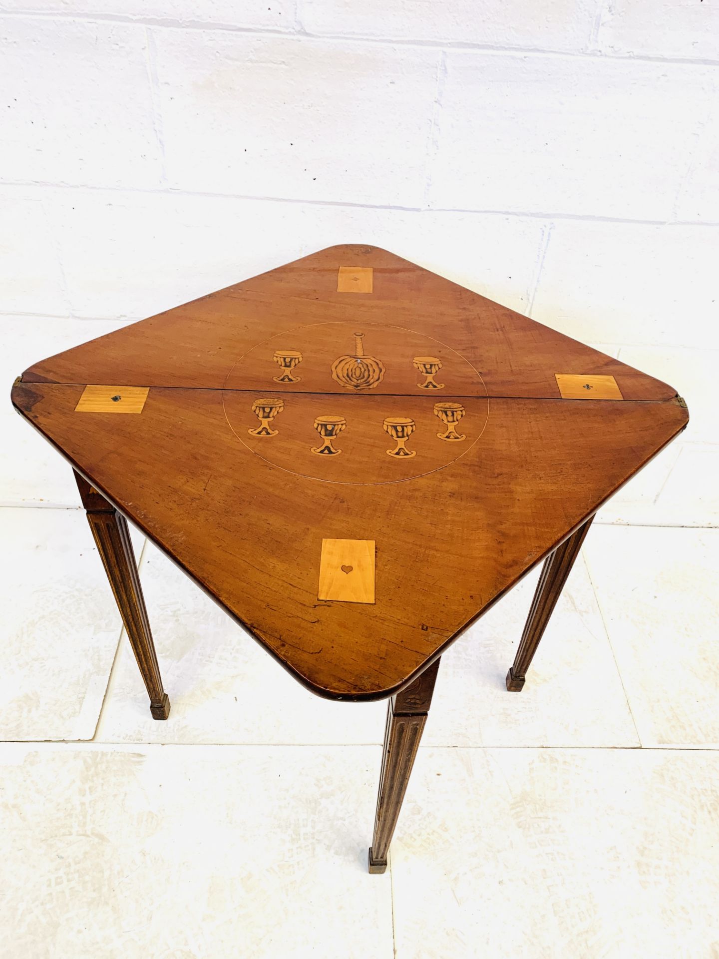 Folding card table - Image 8 of 9