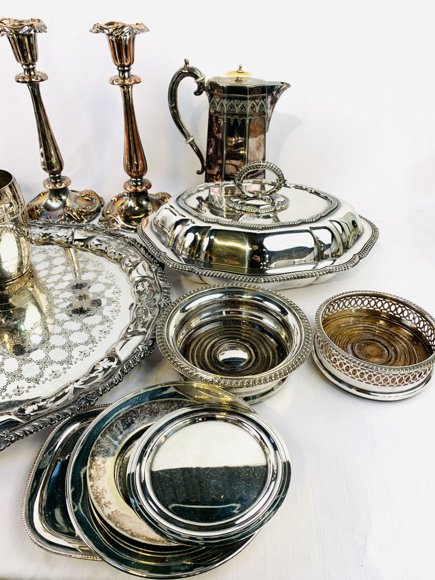 Quantity of silver plate - Image 4 of 6