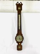 Mahogany cased stick barometer