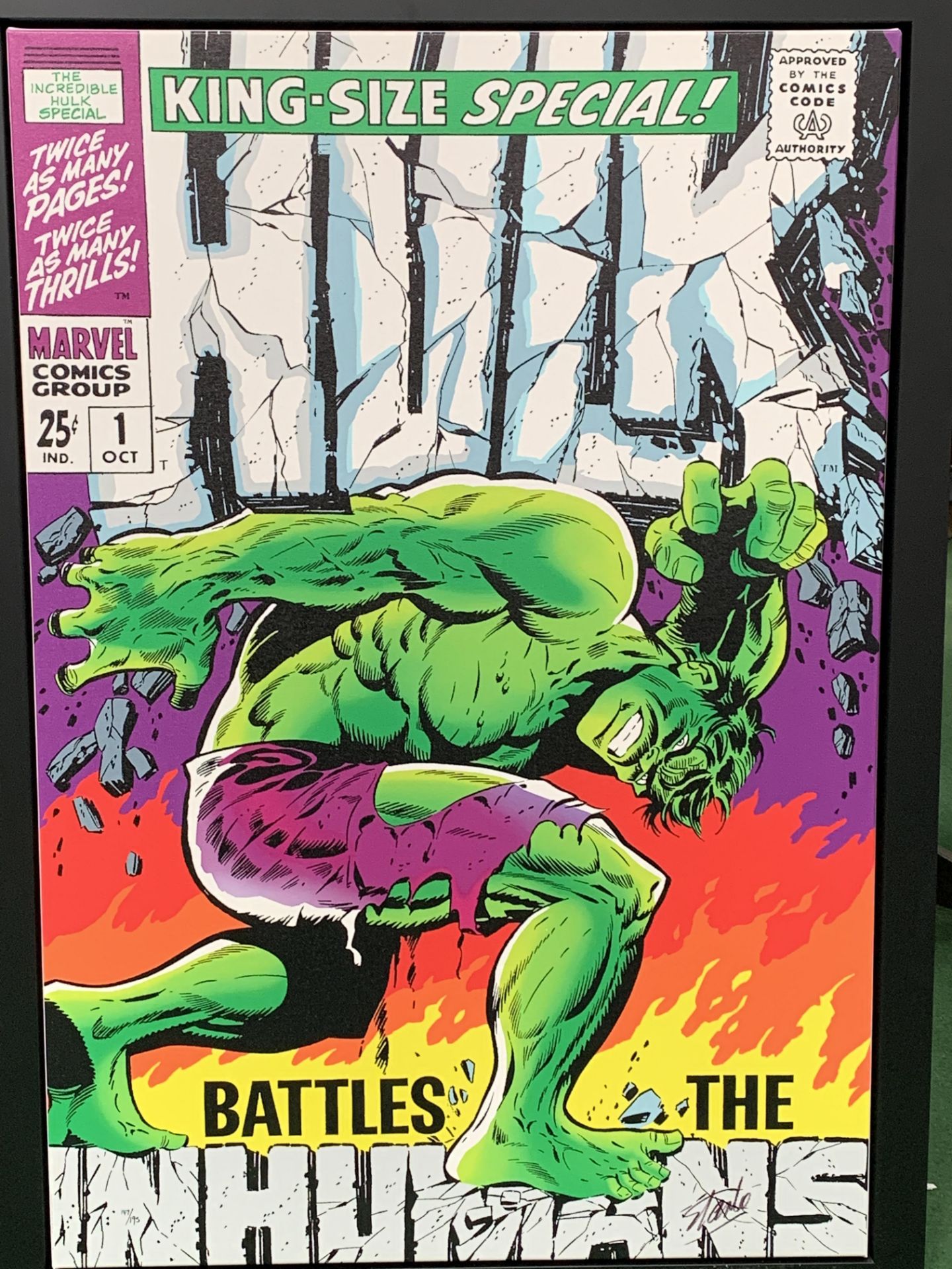 Washington Green Fine Art / Marvel CC Fine Art Marvel Superheroes Incredible Hulk Special #1 - Bild 3 aus 6