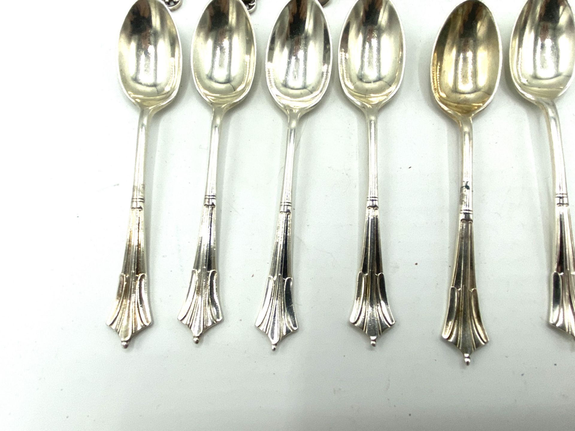 Quantity of silver tea spoons - Bild 3 aus 9