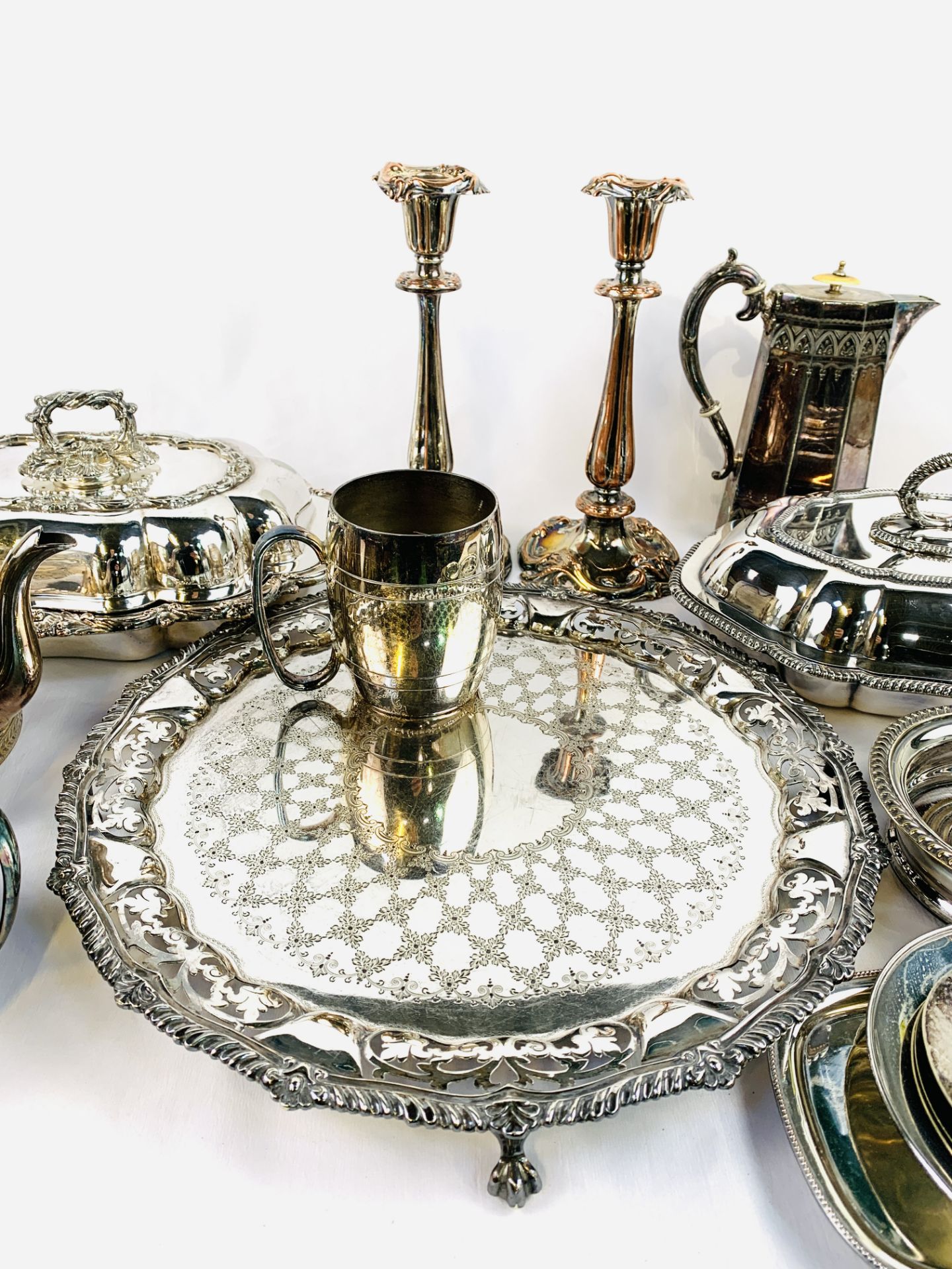Quantity of silver plate - Image 3 of 6