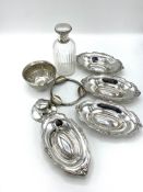 Quantity of silver and silver plated items