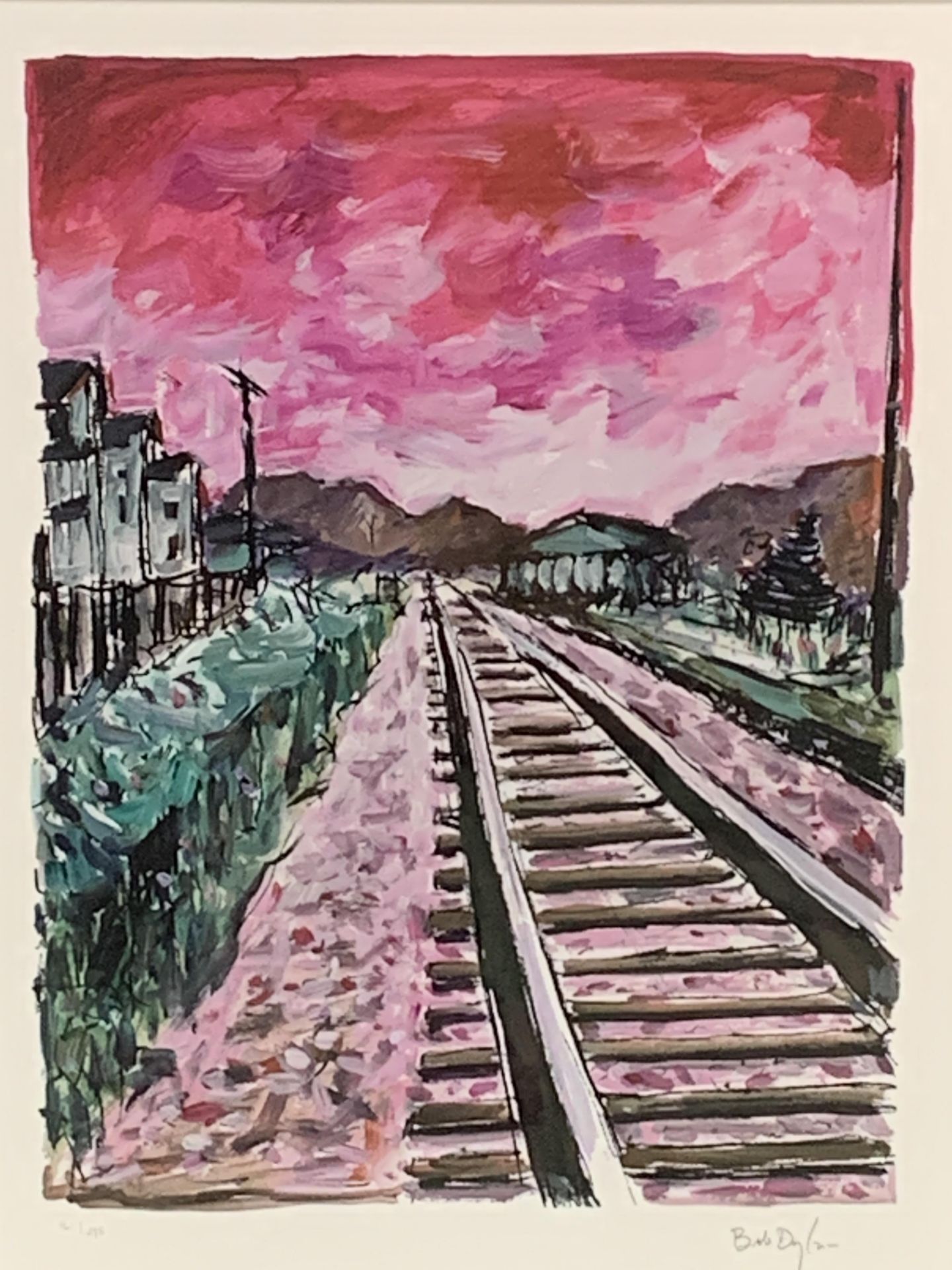 Bob Dylan (B1941 - ) 'Train Tracks' Drawn Blank Series, Portfolio of four artist signed prints - Bild 11 aus 15