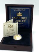 2017 gold £1 sapphire jubilee.