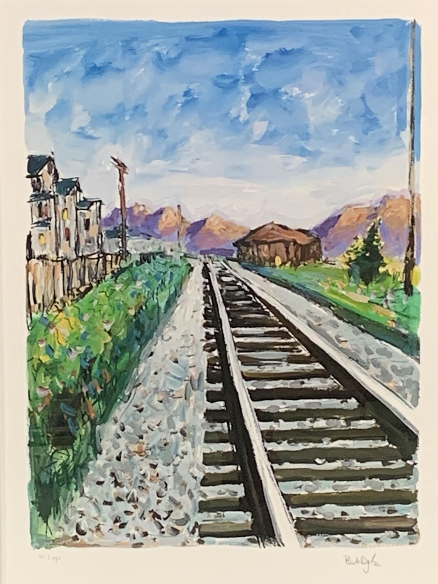 Bob Dylan (B1941 - ) 'Train Tracks' Drawn Blank Series, Portfolio of four artist signed prints - Bild 7 aus 15