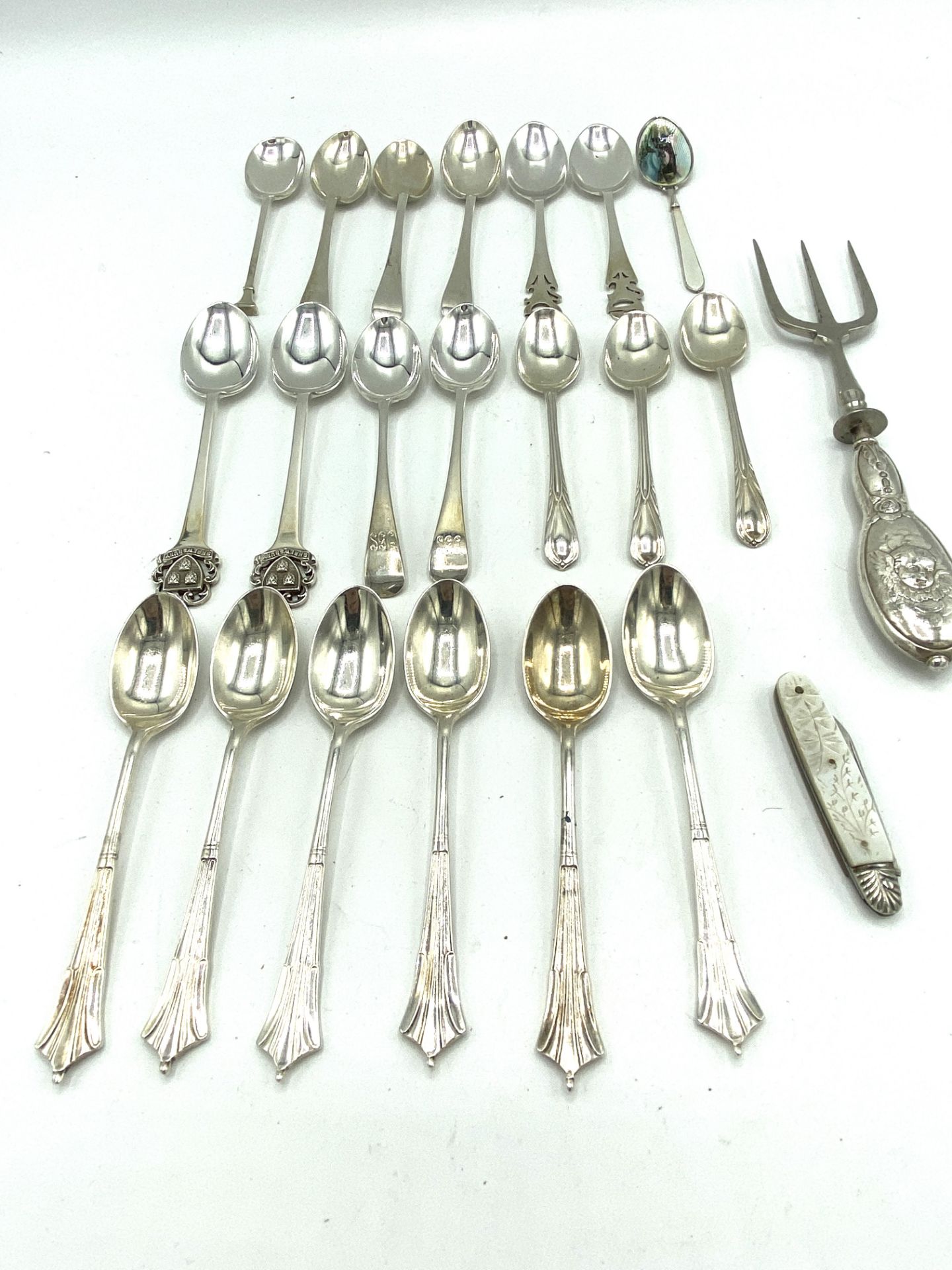 Quantity of silver tea spoons - Bild 2 aus 9