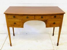 Mahogany bow fronted desk