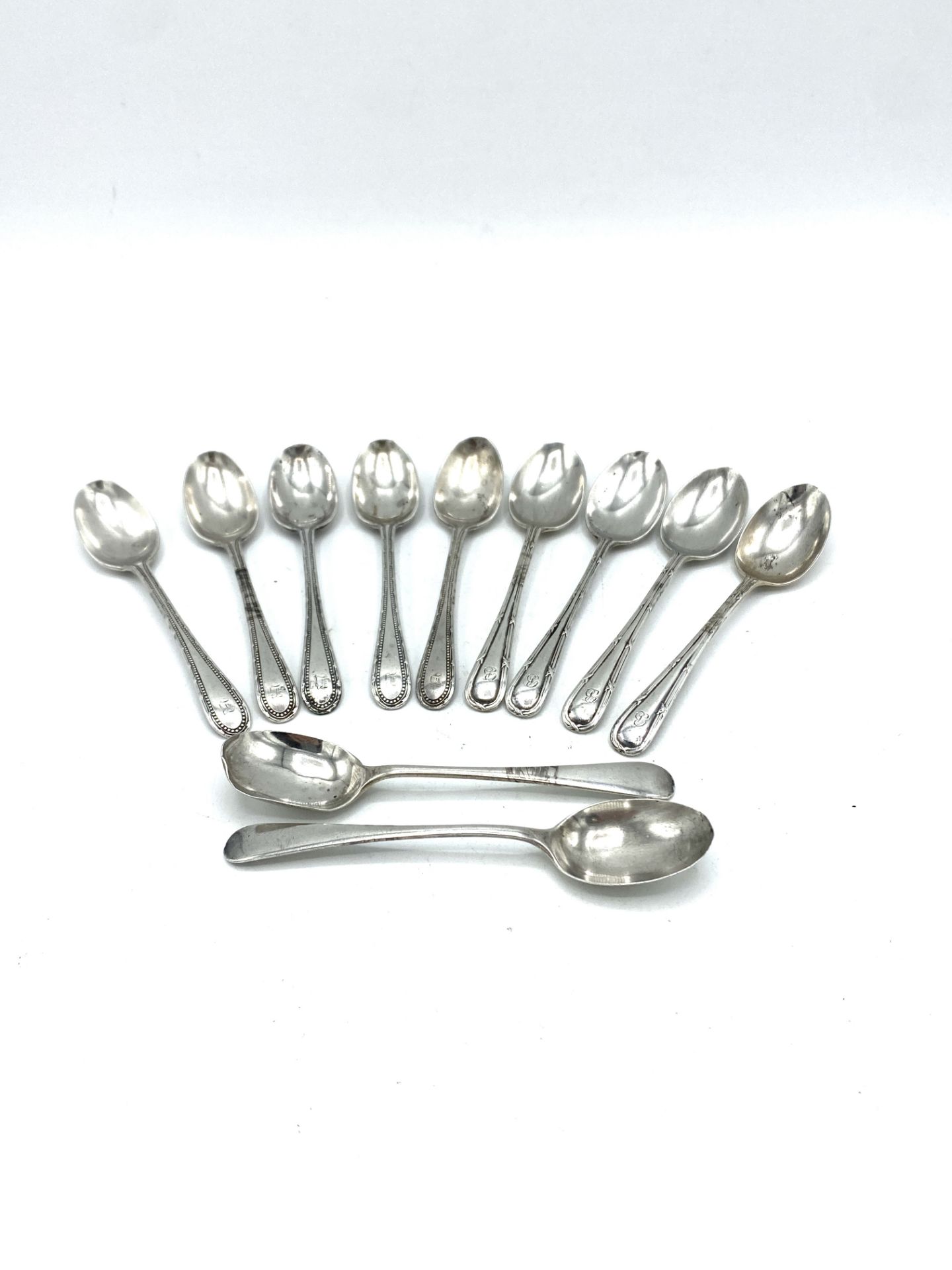 Collection of silver tea spoons