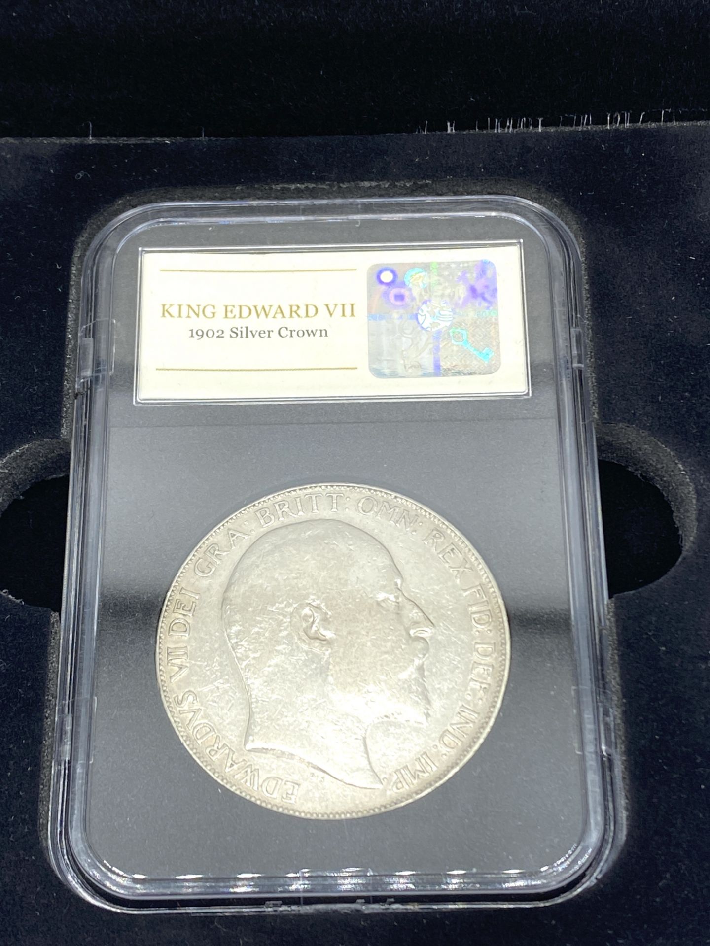 Edward VII 1902 silver crown - Bild 2 aus 2