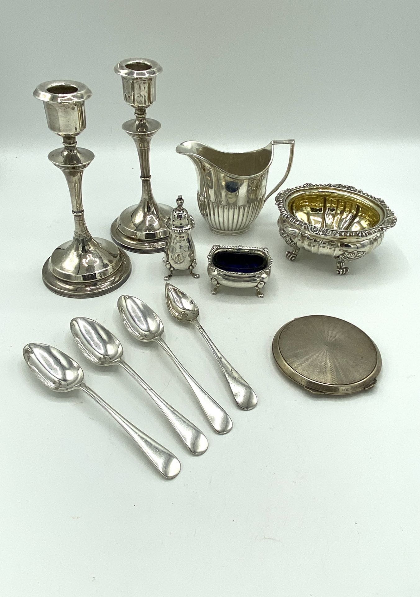 Collection of silver and silver plate