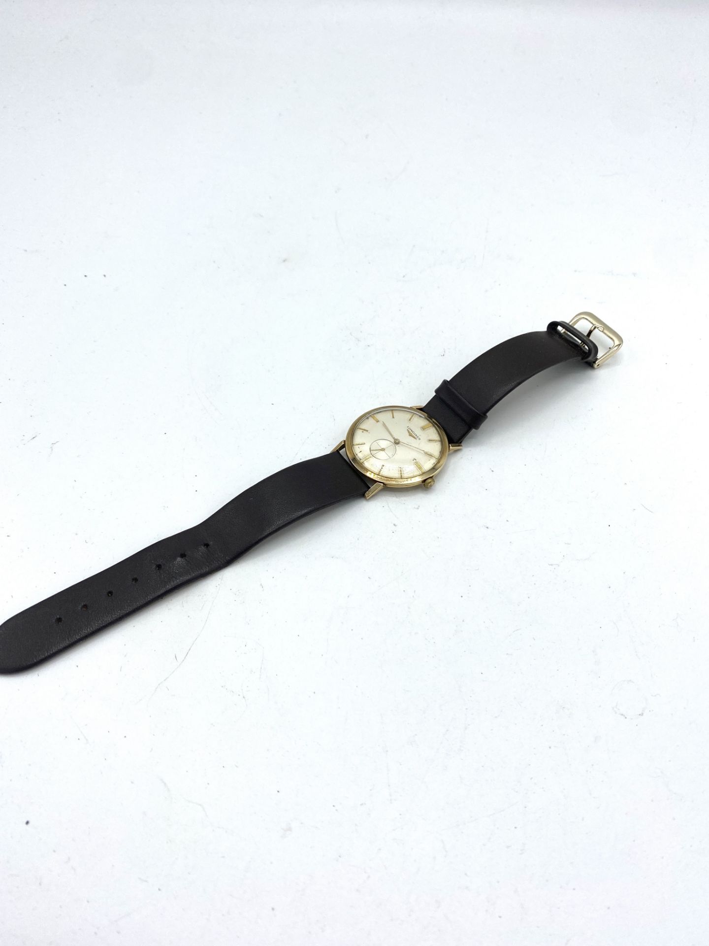 9ct gold cased Longines wrist watch - Bild 2 aus 5