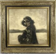 Framed oil on canvas, 'Voyager' by Hamish Blakely