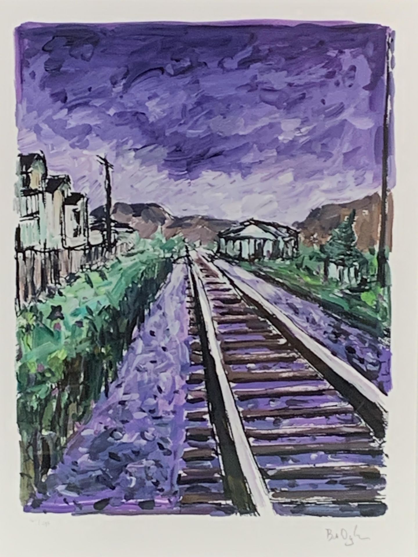 Bob Dylan (B1941 - ) 'Train Tracks' Drawn Blank Series, Portfolio of four artist signed prints - Bild 13 aus 15