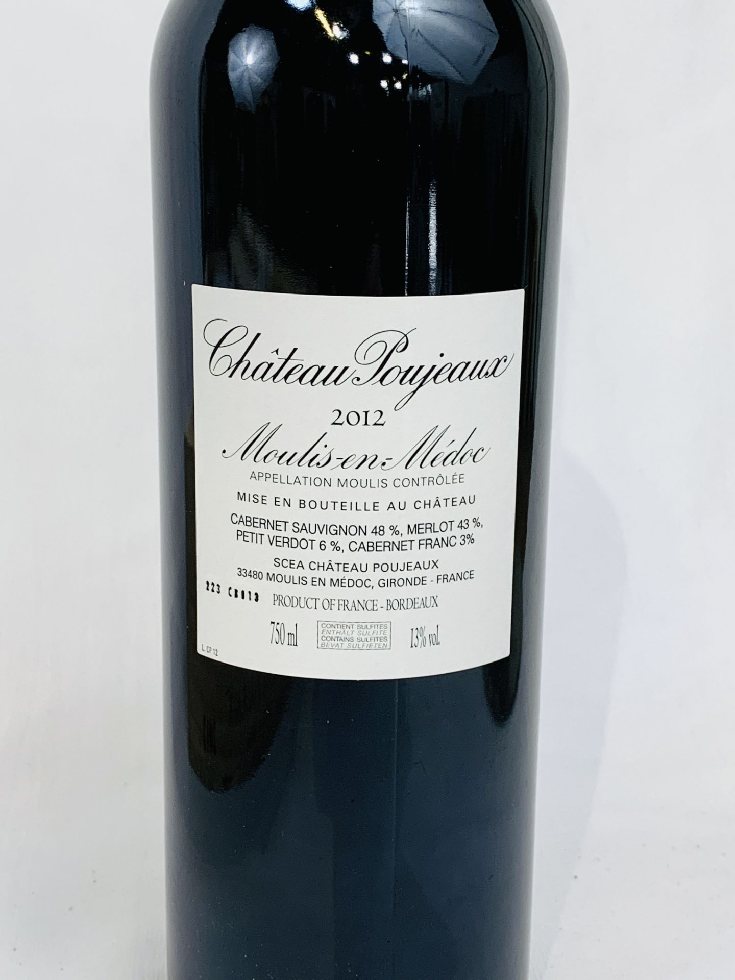 Case containing six 750ml bottles of Chateau Poujeaux Moulis-en-Medoc 2012. - Image 4 of 5