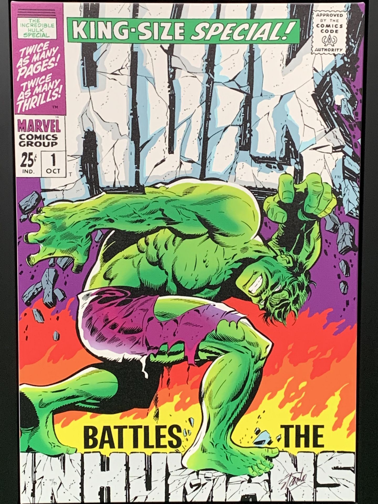 Washington Green Fine Art / Marvel CC Fine Art Marvel Superheroes Incredible Hulk Special #1 - Bild 2 aus 6