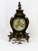 19th century boulle work mantel clock, Howell James & Co, London