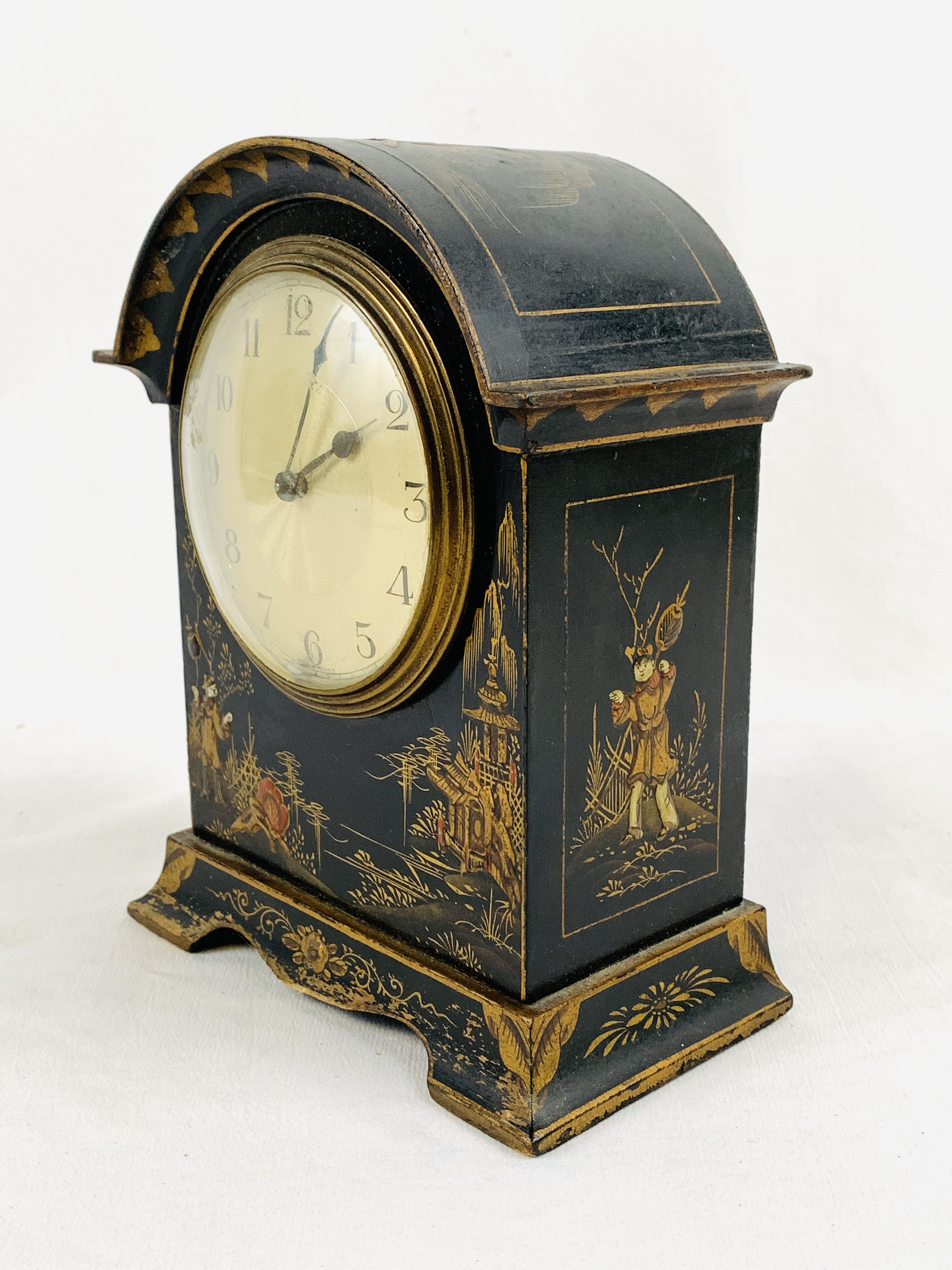 Chinoiserie mantel clock - Image 2 of 4