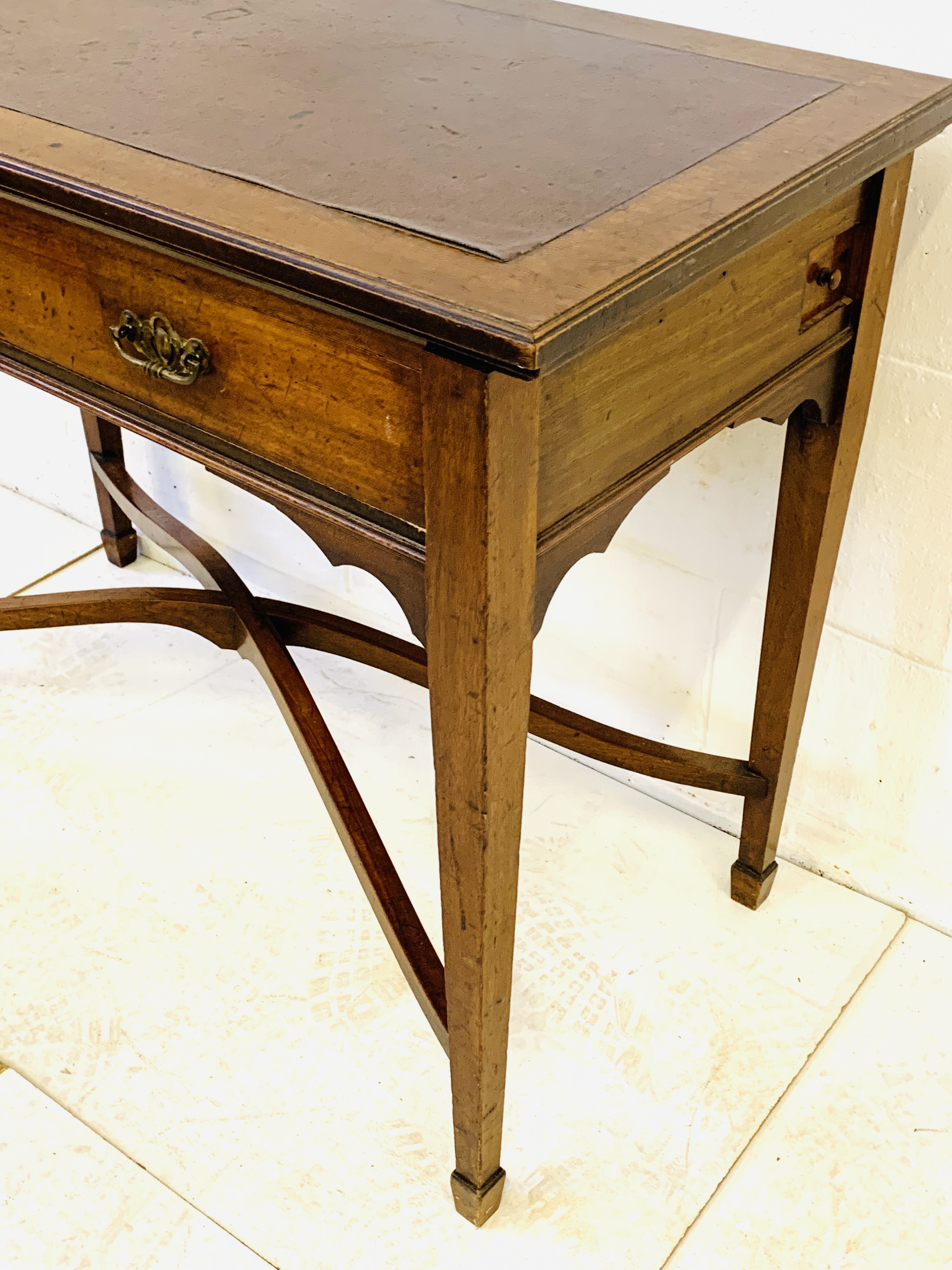 Mahogany writing table cum games table. - Image 7 of 7