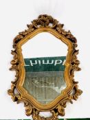 Gilt frame wall mirror