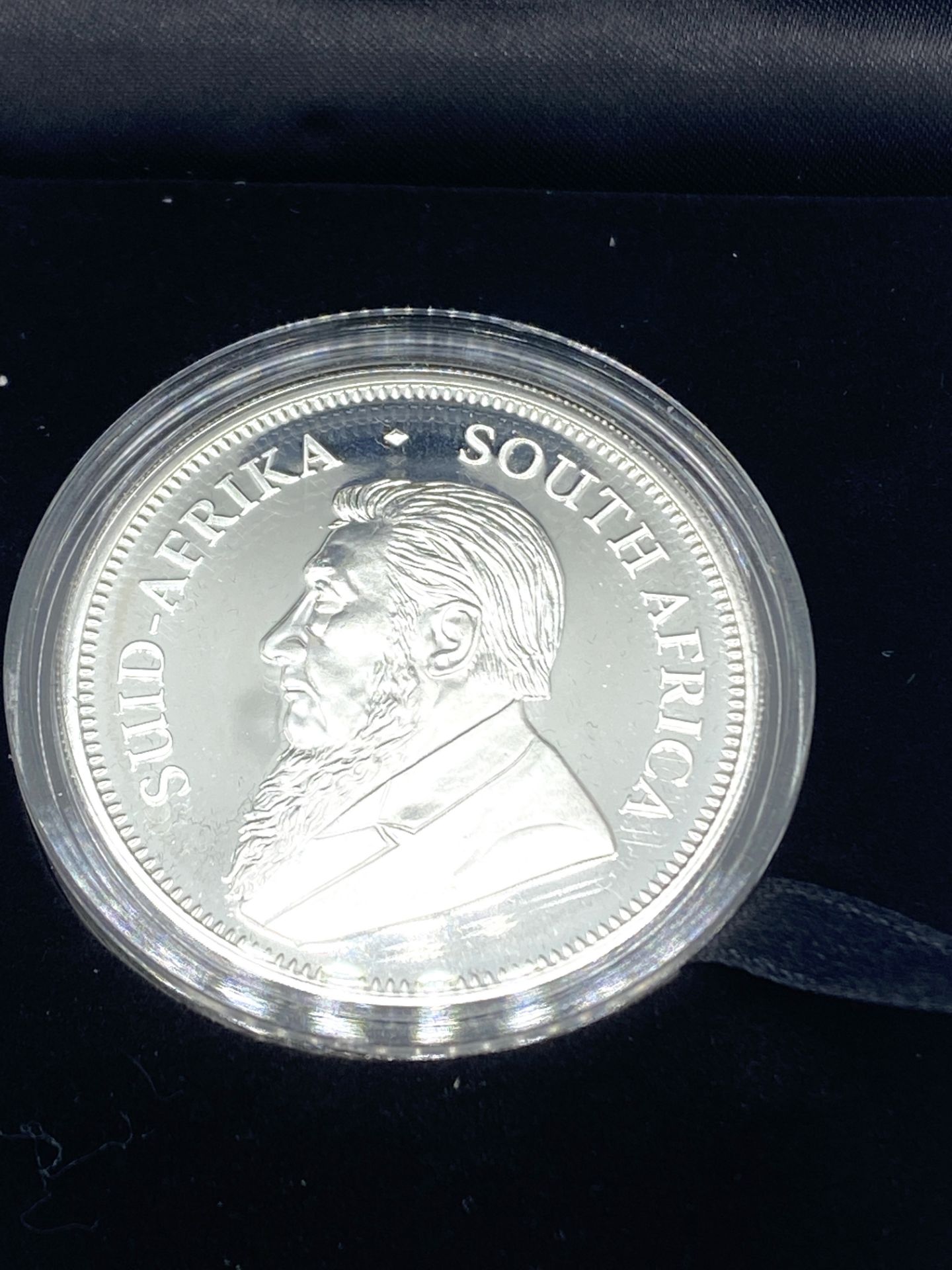 South African mint one ounce silver proof Krugerrand - Bild 3 aus 3