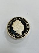 The last round pound silver proof £1 coin