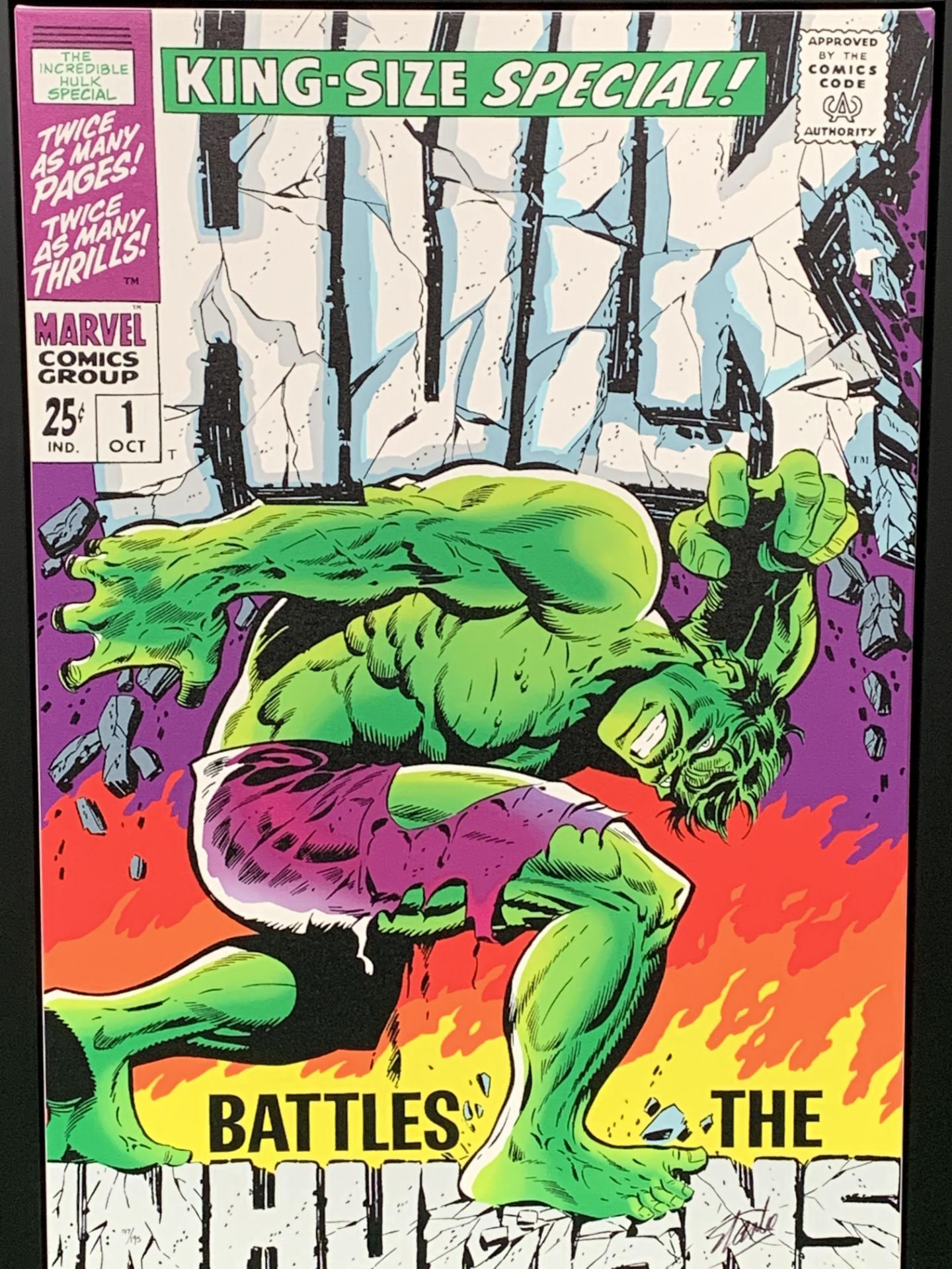 Washington Green Fine Art / Marvel CC Fine Art Marvel Superheroes Incredible Hulk Special #1